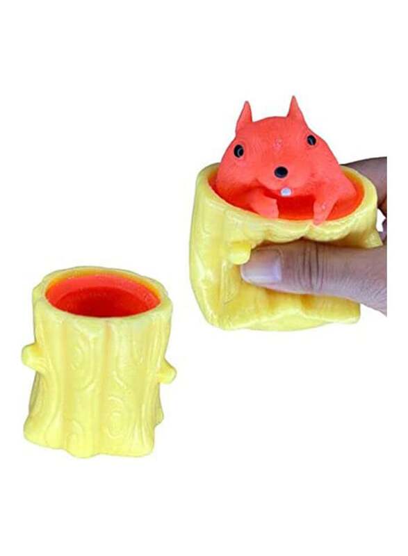 

Decompression Stress Squeeze Squirrel Fidget Toy, Ages 4+