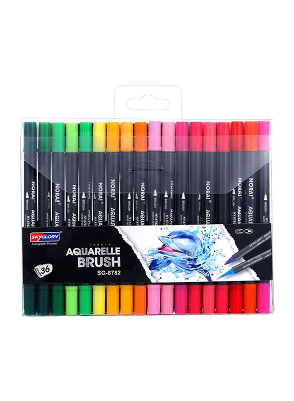 

Skyglory Aquarelle Brush Dual Tips Pens Set, 36 Piece, Multicolour