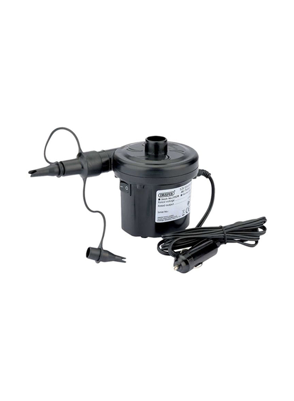 

Electric Air Pump with Car Charger, Black