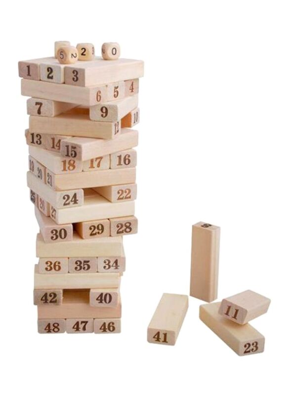 

Log Block Stacking This Leisure Wooden Toy, Ages 6+, Multicolour