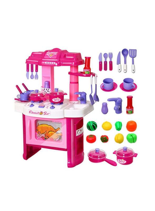 

2-in-1 Little Pretend Cooking Kitchen Playset, Ages 5+
