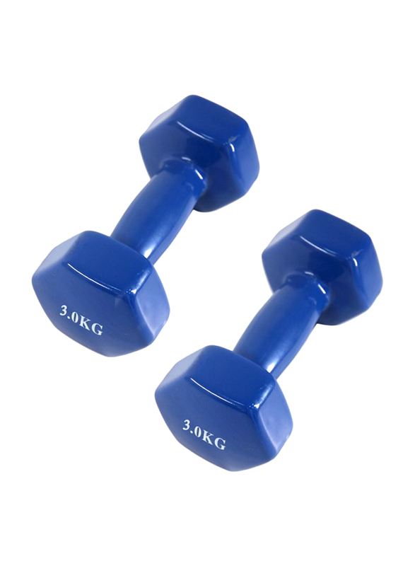 

Fitness Dumbbells Set, 2 x 3KG, Blue