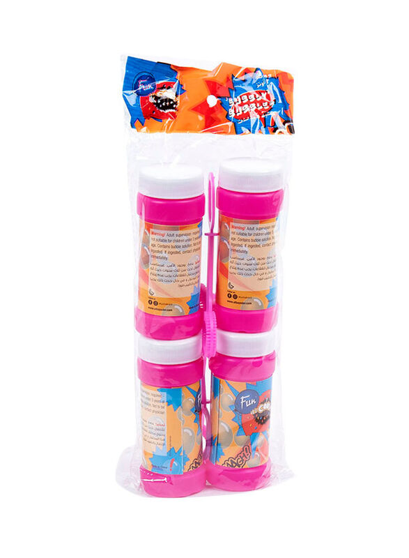 

Fun Party Bubble Liquid with Wand, 4 Pieces, Ages 3+