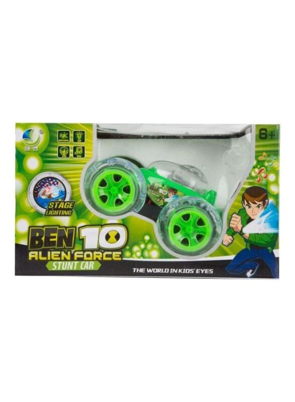 

Ben10 Alien FoRemote Controle Stunt Car With Music And Light, Ages 6+