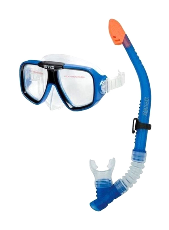 

Intex Swimming/Diving/Snorkel Goggles Set, Blue/Orange