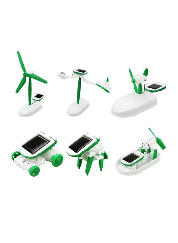 

Creative Activity DIY 6-in-1 Educational Learning Power Solar Robot Toy Kit For Kids, 6-Piece, Ages 3+