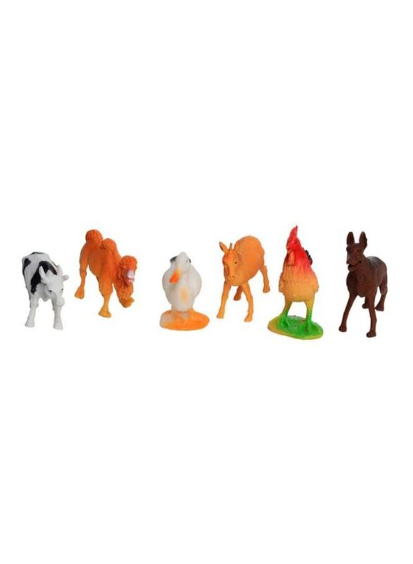 

Super Toy Farm Domestic Animals Figures Set, 6-Piece, Ages 3+