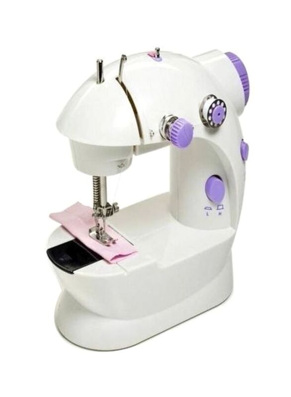 

4-In-1 Mini Sewing Machine, 2245, White/Purple