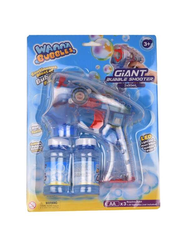 

Wanna Bubbles Light Up Bubble Alien Gun Shooter Toy, Ages 6+