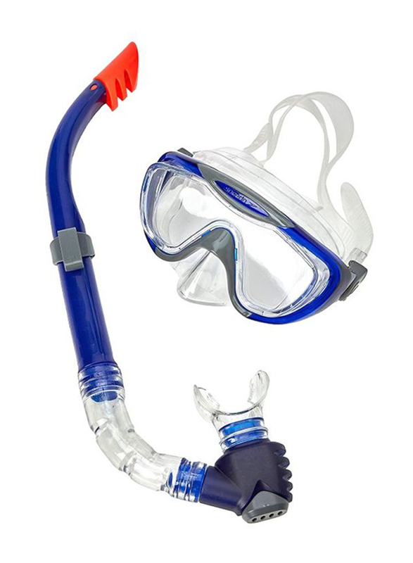 

Speedo Glide Mask and Snorkel Set, 2 Pieces, Blue/Clear