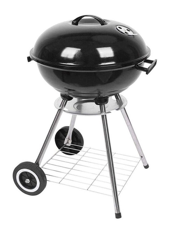 

Black Stone Portable Barbecue Grill Stand with Lid, 14 inch, Black/Silver