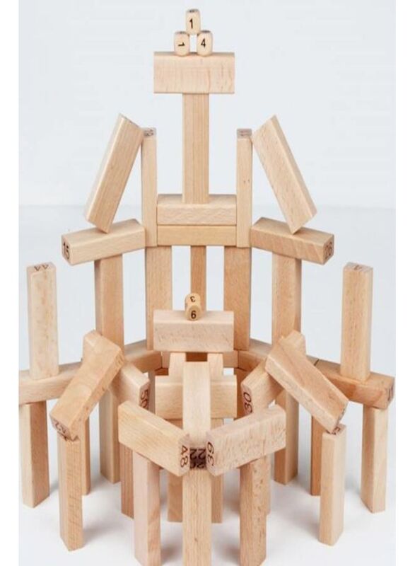

Building Block Set, 51-Piece, Ages 6+, Beige