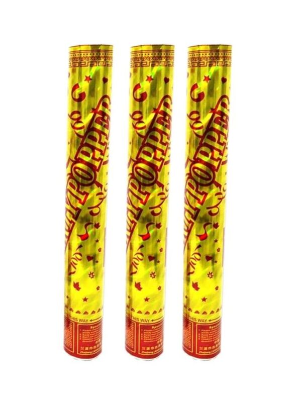 

30cm Party Popper Roll Set, 3-Piece, Ages 12+