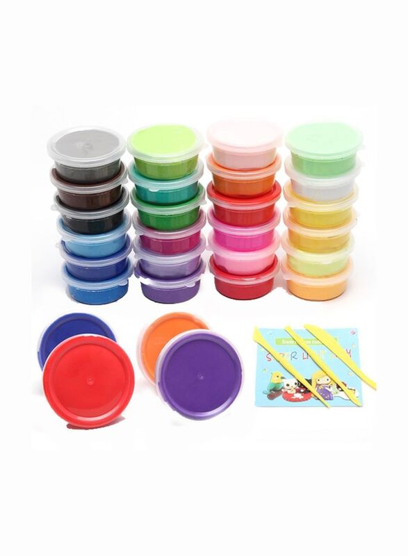 

Kidsky Scented Non-Toxic Modeling Magic Clay, 24-Piece, Multicolour