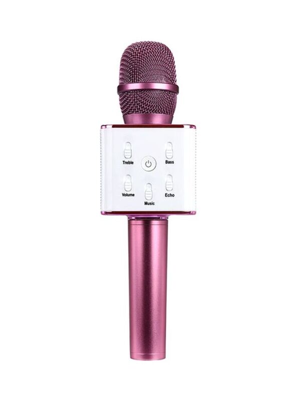 

Voberry Q7 Bluetooth Karaoke Speaker, Hot Pink
