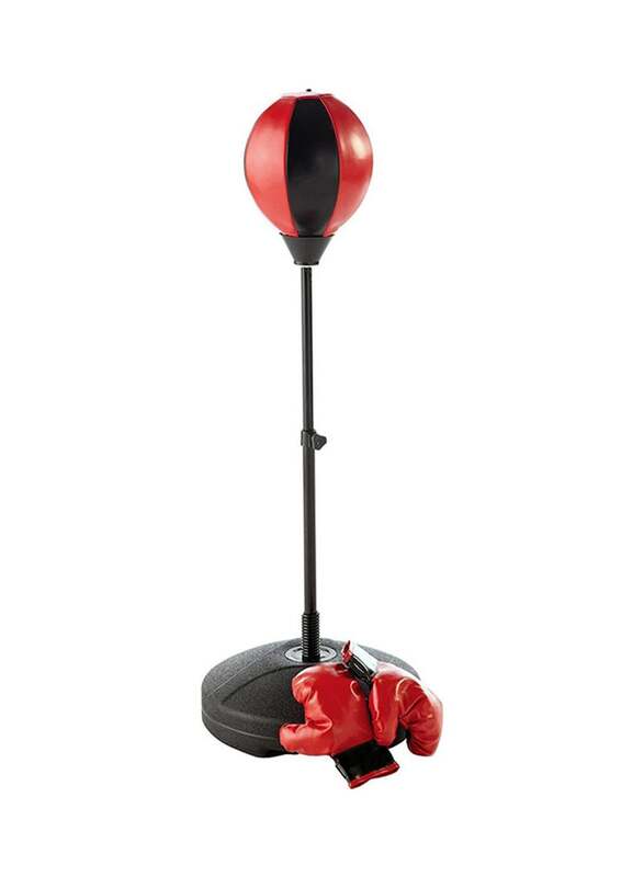 

3-Piece Punching Ball Set with Gloves, Red/Black