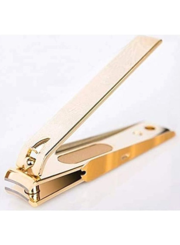 

Professional Nail Clipper with Side Cover, Gold