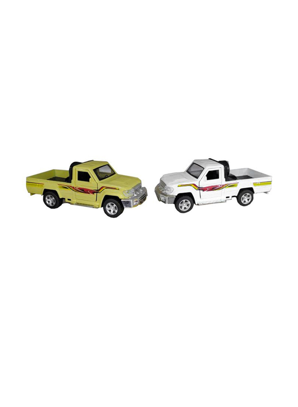 

4-Wheeler Diecast Pickup Truck with Lights and sound, 2 Pieces, Ages 3+