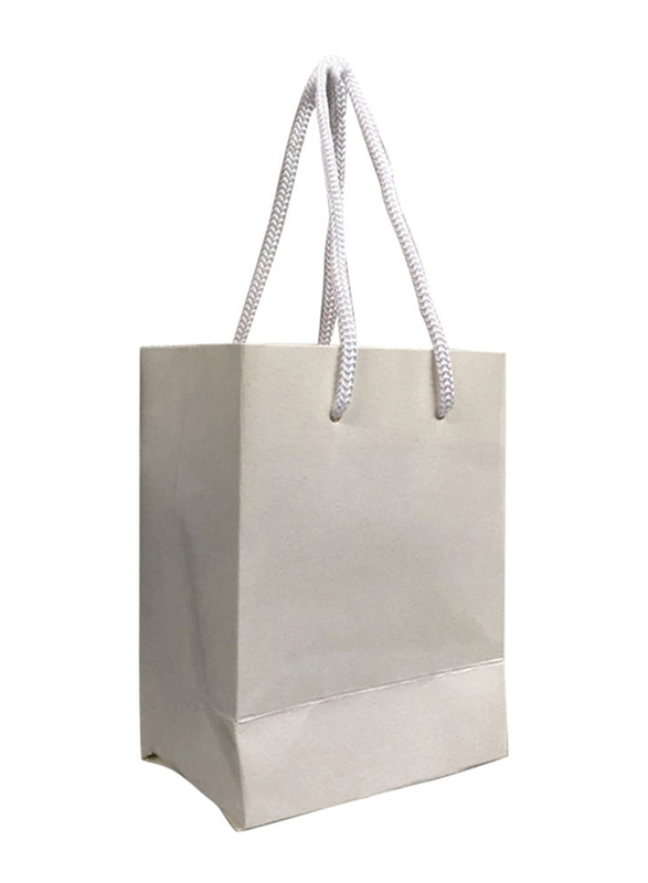 

Paper Bag Set with Handles, 12 Piece, White