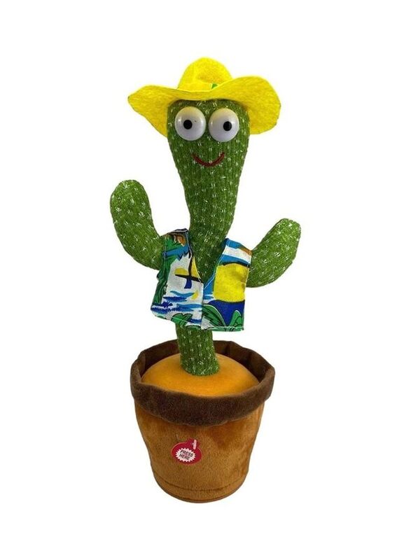 

XiuWoo Dancing Cactus Plush Stuffed Toy with Music, Multicolour