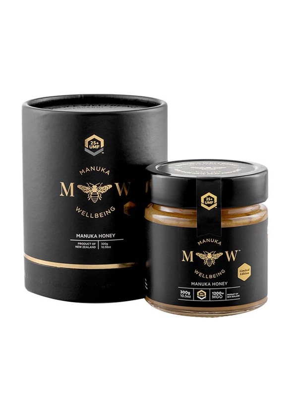 Manuka Wellbeing UMF 25 + MGO 1200+ New Zealand's Finest Honey, 300g