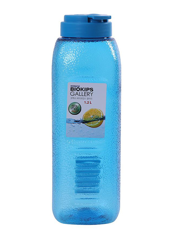 

Komax 1.2 Ltr Biokips Gallery Plastic Water Bottle, Blue