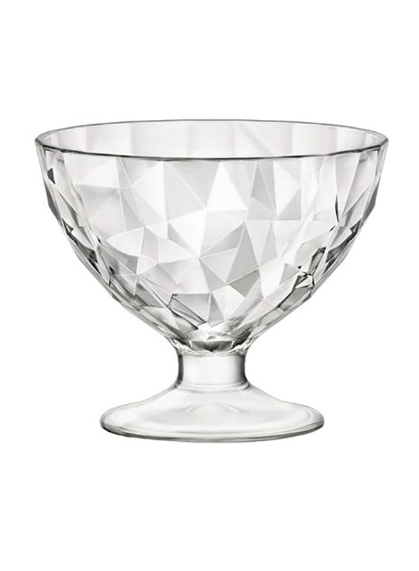 

Bormioli Rocco 230ml Diamond Glass Round Ice Cream Bowl, Clear