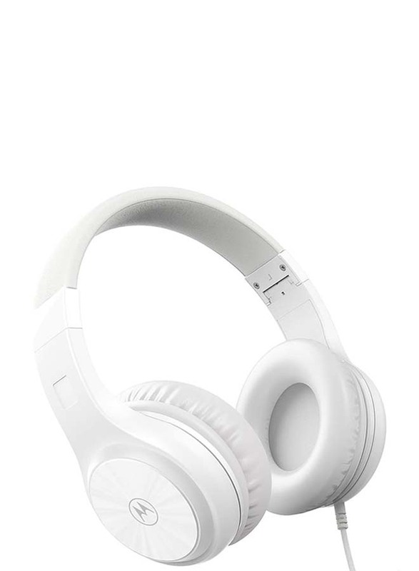 

Motorola Moto XT 120 Wired Over-Ear Noise Cancelling Headphones, White