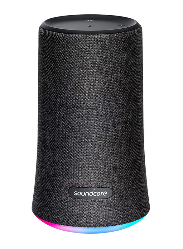Anker SoundCore Flare Water-Resistant Portable Wireless Bluetooth Speaker, Black