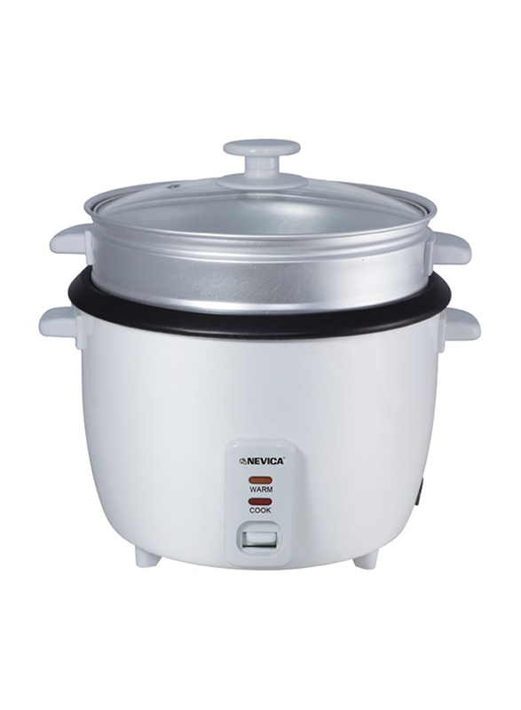

Nevica 1L Rice Cooker, 200W, NV-601 RC, White