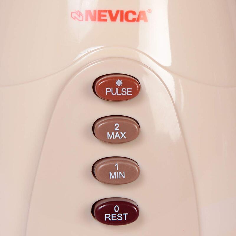 Nevica 1.5L 2 in 1 Blender, 400 W, NV-642 BG, Clear/White