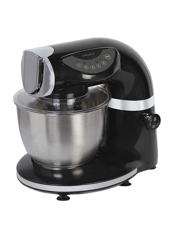 Nevica Plastic Commercial Kitchen Stand Mixer, with Touch Pad, 1000W, NV-156, Black/White