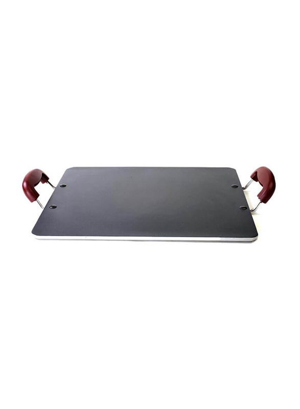 

Nirlep 38cm Select+ Non-Stick Rectangle Pathri Tawa, 47.5x36.5x41 cm, Black