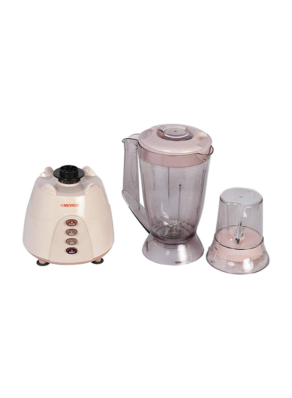 Nevica 1.5L 2 in 1 Blender, 400 W, NV-642 BG, Clear/White