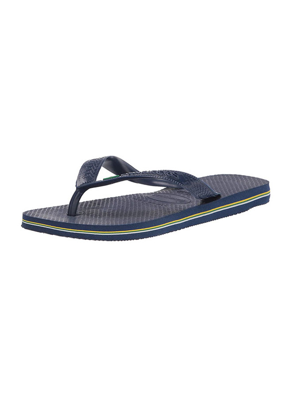 

Havaianas Brazil Logo Unisex Flip Flops for Adult, 35-36 EU, Navy Blue