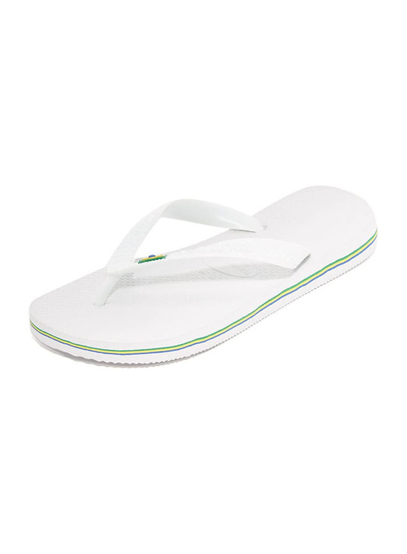 

Havaianas Brazil Logo Unisex Flip Flop for Adult, One Size, White