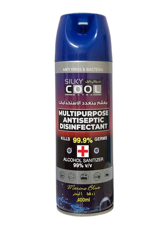 

Silky Cool Multipurpose Antiseptic Disinfectant, 400ml, Marine Blue