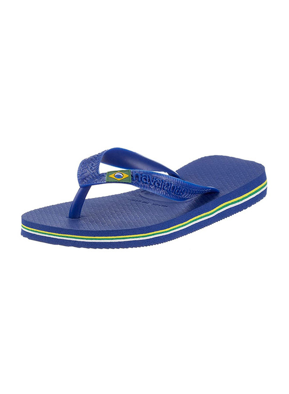 

Havaianas Brasil Logo Unisex Flip Flops for Adult, One Size, Blue