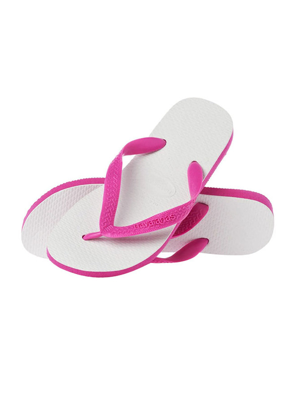 

Havaianas Brasil Logo Unisex Flip Flops, 37-38 EU, Pink