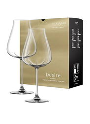 Lucaris 700ml 2-Piece Set Desire Robust Red Glass, LS10RR2502, Clear