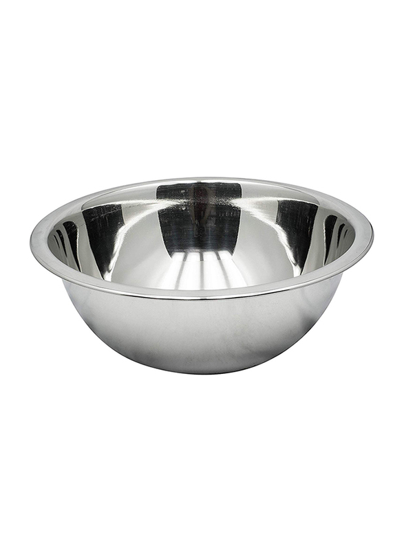 Raj 25cm Steel Fanta Bowl, RFB013, 24.5x9.5 cm, Silver