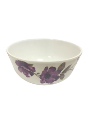 Dinewell 3.5-inch Melamine Blossom Bowl, DWB5006BL, White/Purple