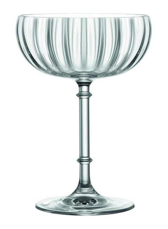 Lucaris 205ml 6-Piece Set Rims Orient Saucer Glass, LS13SC07, Clear
