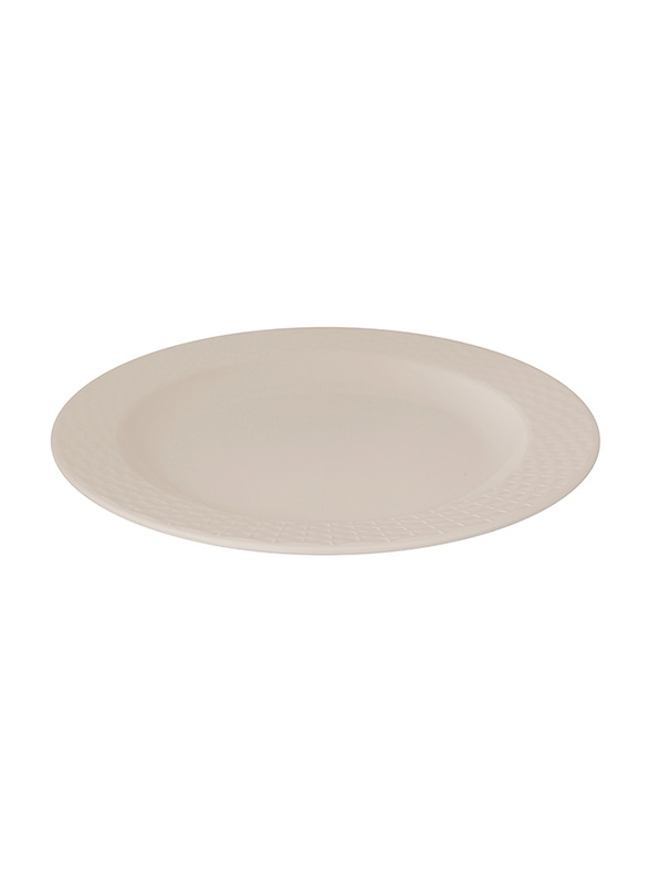 Dinewell 2-Piece 8-inch Melamine Topaz Small Plate Set, DWP9003W, White