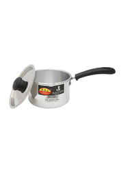 Raj 15cm Small Aluminium Mirror Finish Sauce Pan without Lid, KSP00S, 15x9 cm, Silver
