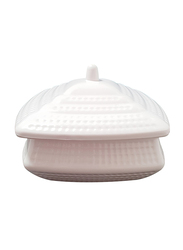 Dinewell 18cm Square Handi With Lid, DWH3095W, White