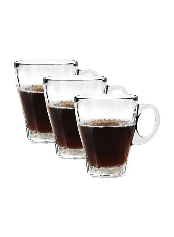 Ocean 3-Piece 355ml Coffee Americano Mug Set, P0244003, Clear