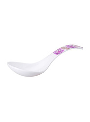 Dinewell 24.5cm Blossom Melamine Serving Spoon, DWS5014BL, White