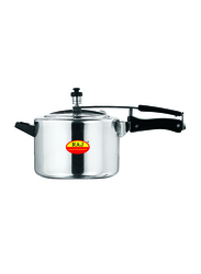 Raj 8 Ltr Aluminium Pressure Cooker with Inner Lid, RPCI08, Silver