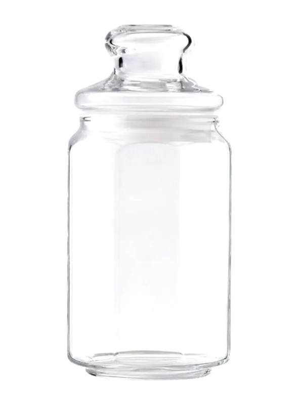 Ocean Glass Pop Jar Set with Lid, 2 x 750ml, Clear